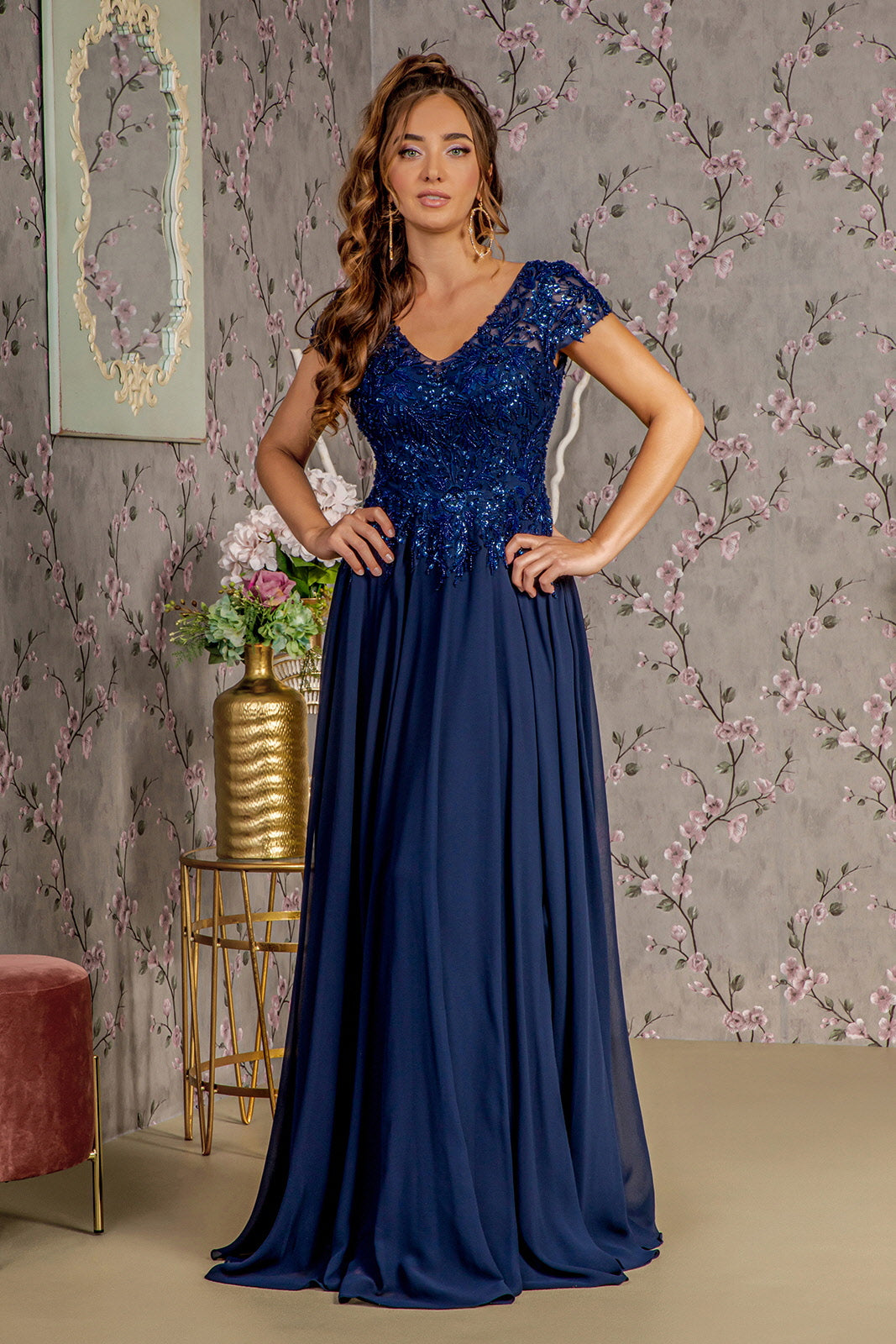 GLS by Gloria GL3450 Prom Dress - Navy | NewYorkDress GLS by Gloria GL3450 Prom Dress - Navy | NewYorkDress