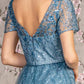 Embroidery Boat Neckline A-Line Women Formal Dress by GLS by Gloria - GL3493 - Special Occasion/Curves