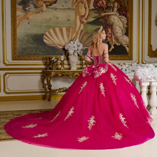 Off Shoulder Sweetheart Neckline Quinceanera Dress by Elizabeth K - GL3641