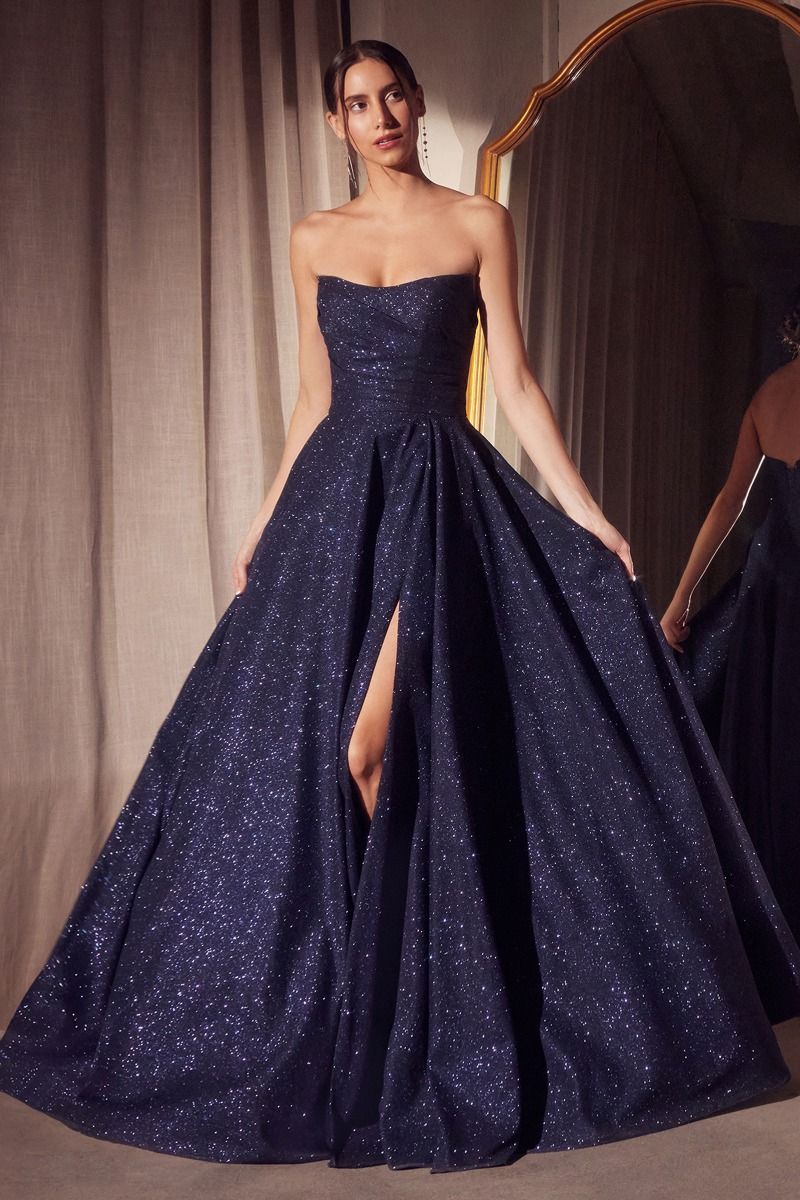 Strapless Scoop Neckline Gown By Amoris T701 - Women Evening Formal Gown - Special Occasion