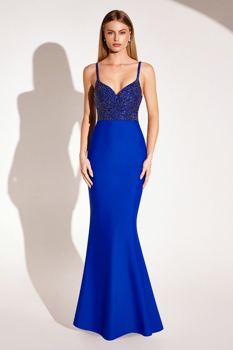 Beaded Bodice Sweetheart Mermaid Gown By Amoris T9002 - Women Evening Formal Gown - Special Occasion