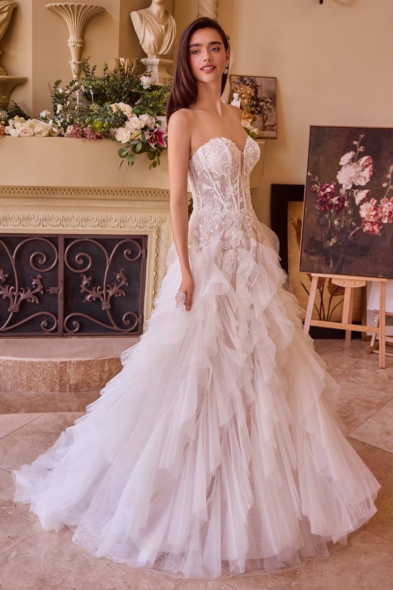 Strapless Sweetheart Neckline Bridal Gown by Andrea & Leo Couture - WL016