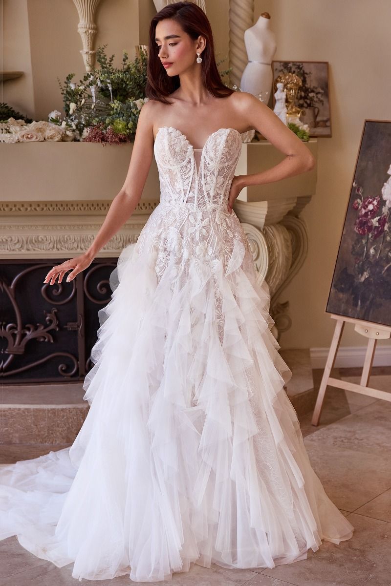 Strapless Sweetheart Neckline Bridal Gown by Andrea & Leo Couture - WL016