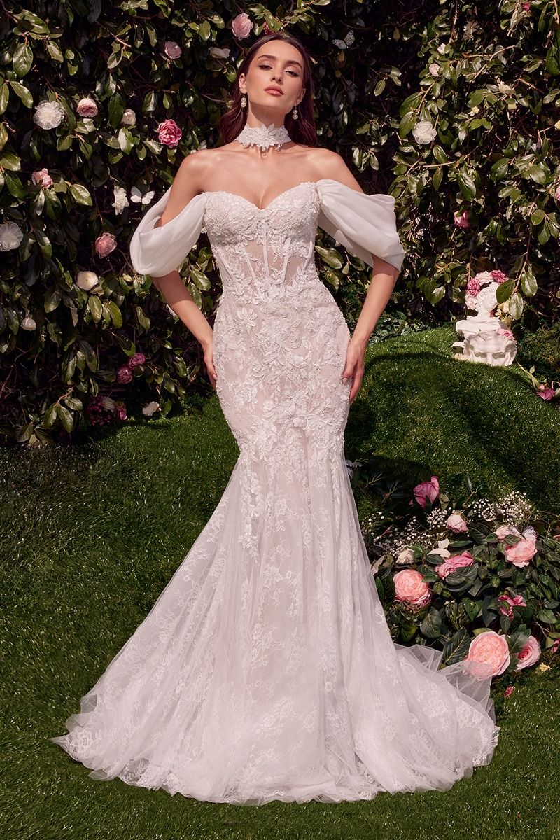Andrea and Leo WL031 Long Prom Dress Off White / 8 Andrea and Leo WL031 Long Prom Dress Off White / 8