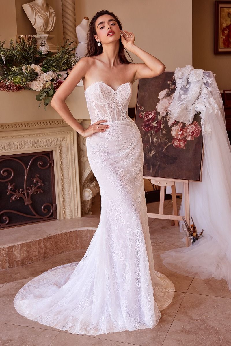 High Neckline Layered Tulle A-Line Bridal Gown by Andrea and Leo WL040