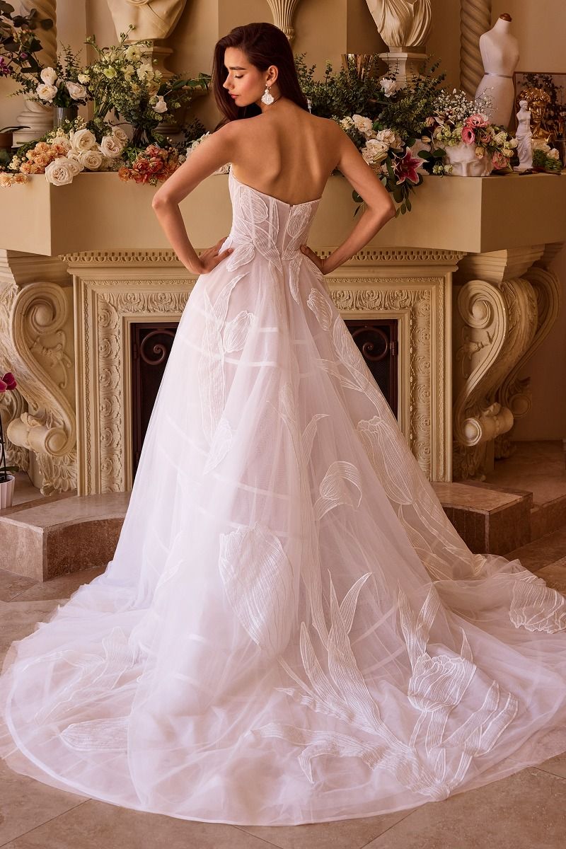 Strapless Deep Sweetheart Neckline Bridal Gown by Andrea and Leo WL043 - Special Occasion/Curves