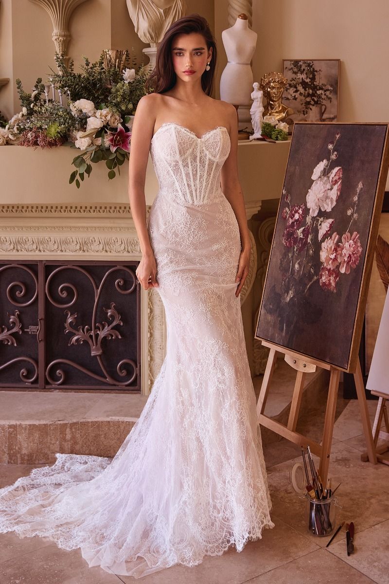 Strapless Sweetheart Neckline Bridal Gown by Andrea & Leo Couture WL044 - Special Occasion
