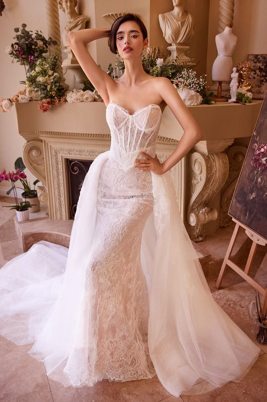 Strapless Sweetheart Neckline Bridal Gown by Andrea & Leo Couture WL044 - Special Occasion