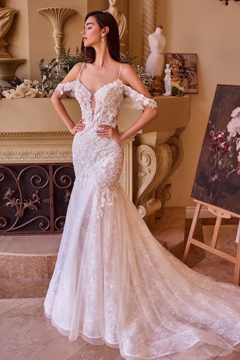 V-Neckline Mermaid Bridal Gown by Andrea and Leo WL051 - Special Occasion
