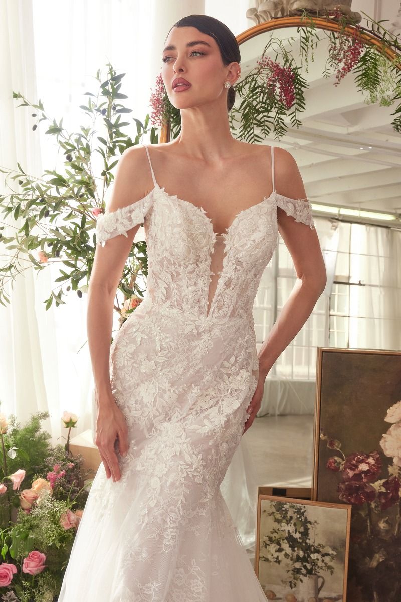 V-Neckline Mermaid Bridal Gown by Andrea and Leo WL051 - Special Occasion