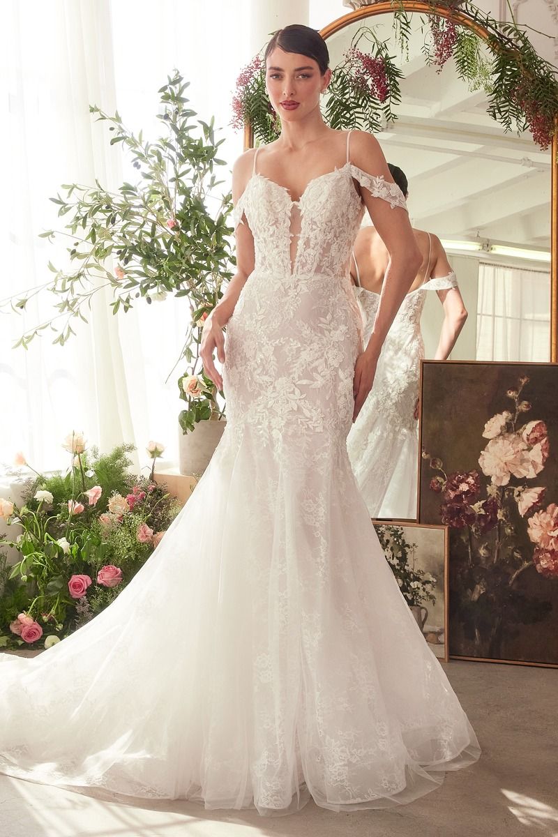 V-Neckline Mermaid Bridal Gown by Andrea and Leo WL051 - Special Occasion