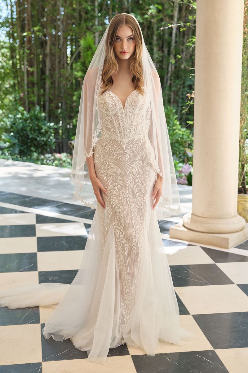 sweetheart strapless mermaid wedding dresses WL060 - Andrea & Leo Trailing Ivy Mermaid Gown