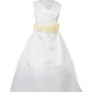 Pleated Satin Flower Girl Dress by Cinderella Couture USA AS1186