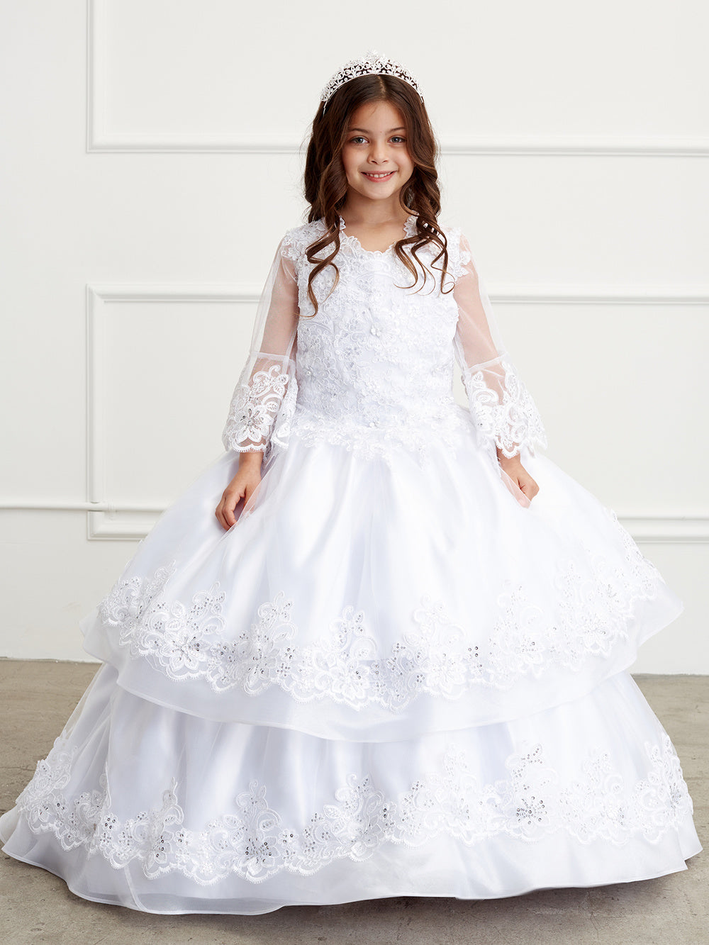 organza dress for kids girl Kids Girls Pink Digital Printed Organza Gown Festive Wear
