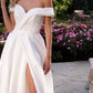 Off the Shoulder Glitter Bridal Ball Gown by Cinderella Divine - CD214W