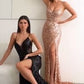 Fitted Sequins Mermaid Gown By Ladivine CH127 - Women Evening Formal Gown - Special Occasion