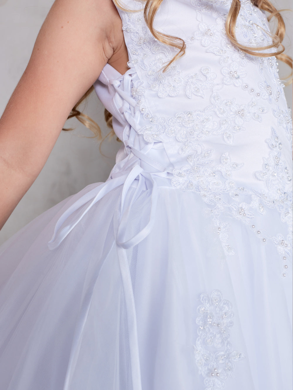 Flower Girl Dresses (Plus Size) with Satin Bolero Jacket Dress by TIPTOP KIDS - AS5811X