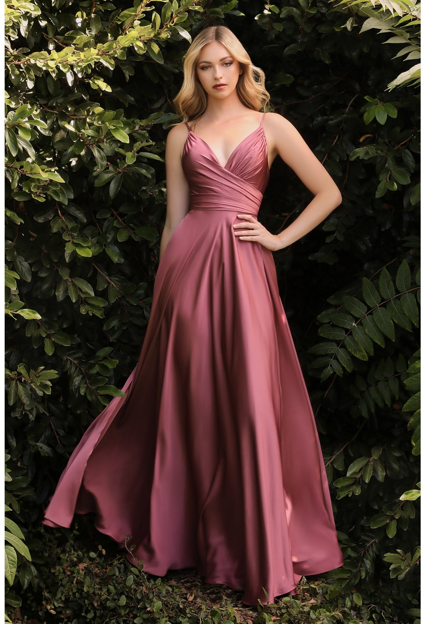 Soft Satin A-Line Sweetheart Neckline by Cinderella Divine 7485 - Special Occasion