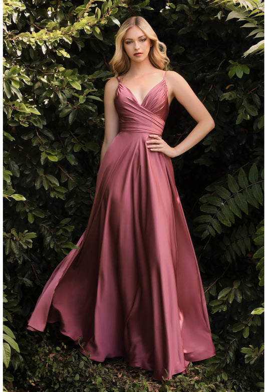 Soft Satin A-Line Sweetheart Neckline by Cinderella Divine 7485 - Special Occasion