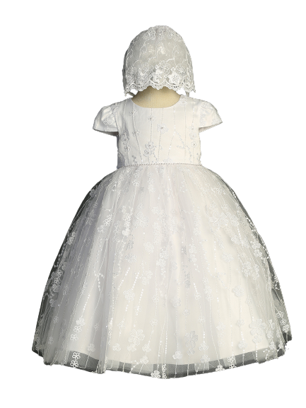 Flower Girl Lace Bodice Applique Dress by TIPTOP KIDS - AS2397