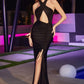 Black Satin Cut Out Mermaid Gown BD7026 - Women Evening Formal Gown - Special Occasion