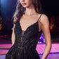 Black_1 Layered Tulle A-Line Gown CD874 - Women Evening Formal Gown - Special Occasion-Curves
