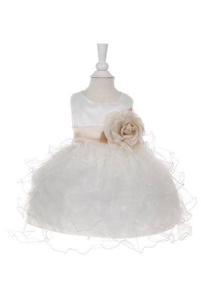 Ruffle Tulle Baby Dress by Cinderella Couture USA AS1160B