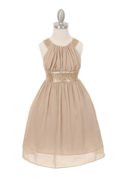 Chiffon Girl Party Dress by Cinderella Couture USA AS5004