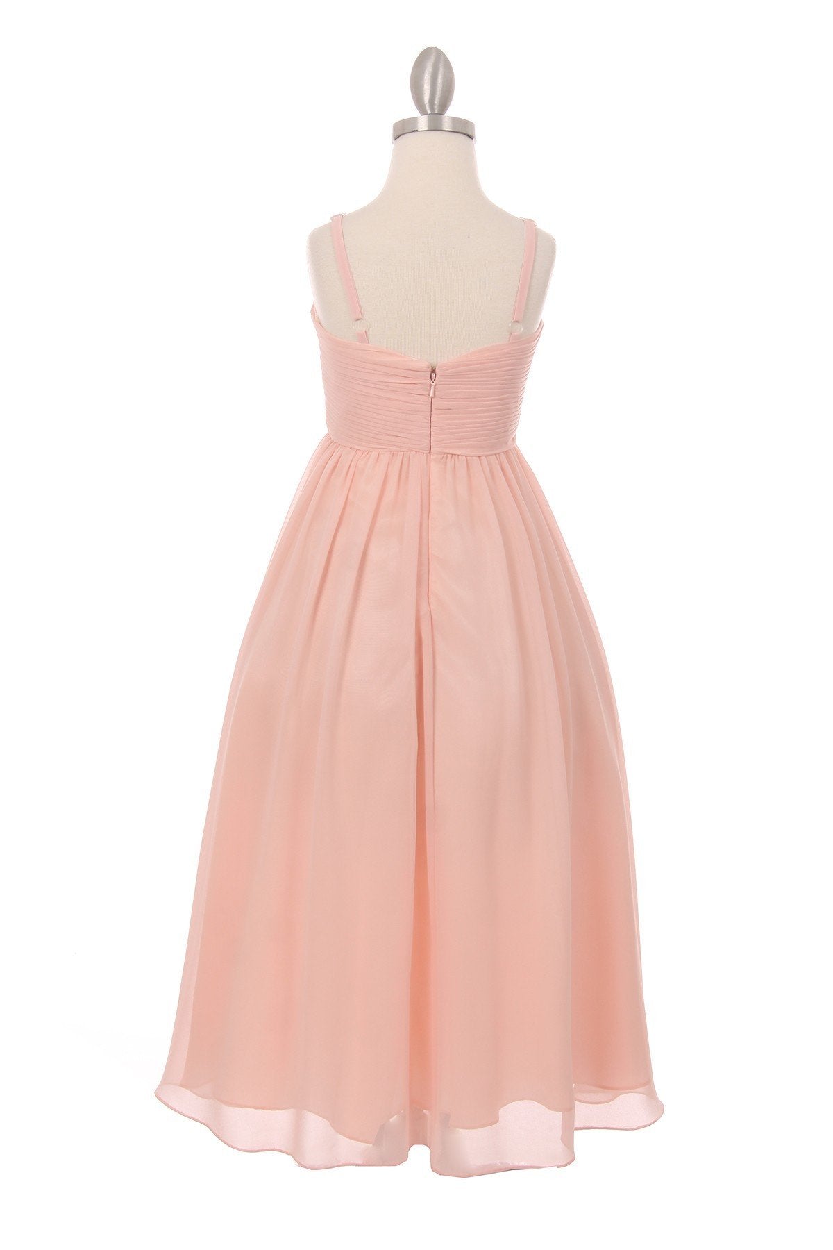 Chiffon Pleated Girl Party Dress by Cinderella Couture USA 5024