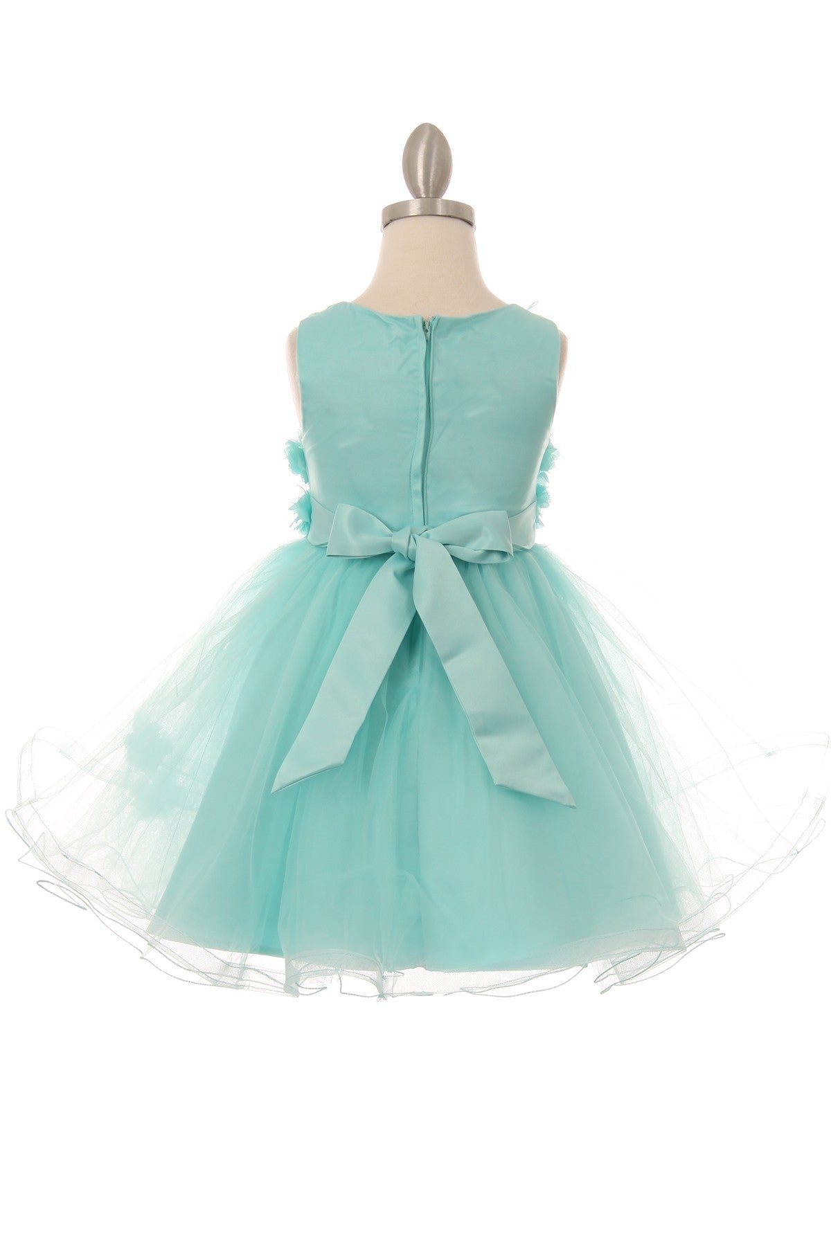 Floral Tulle Girl Party Dress by Cinderella Couture USA AS9084