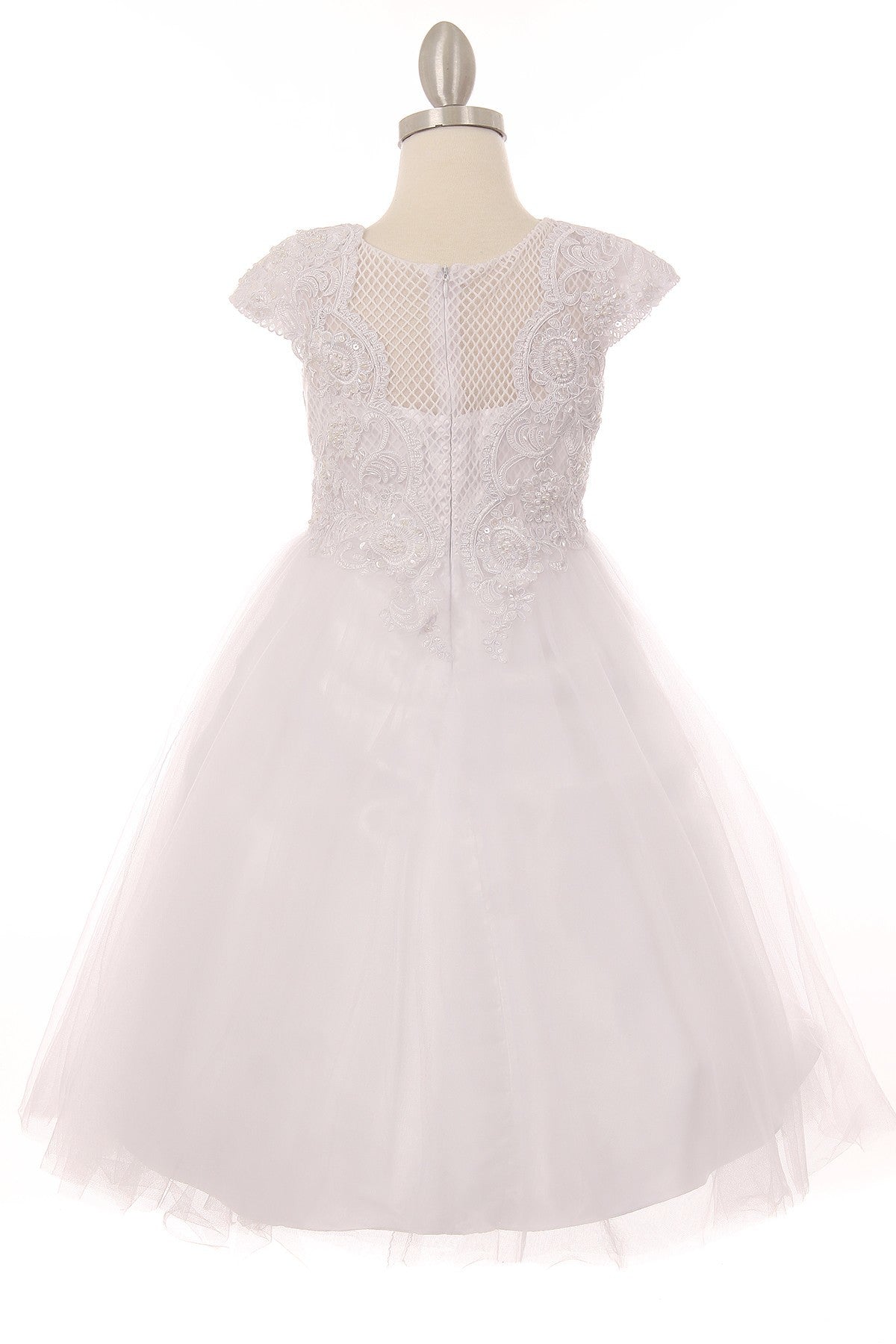 Lace Soft Tulle Girl Communion by Cinderella Couture USA AS2909