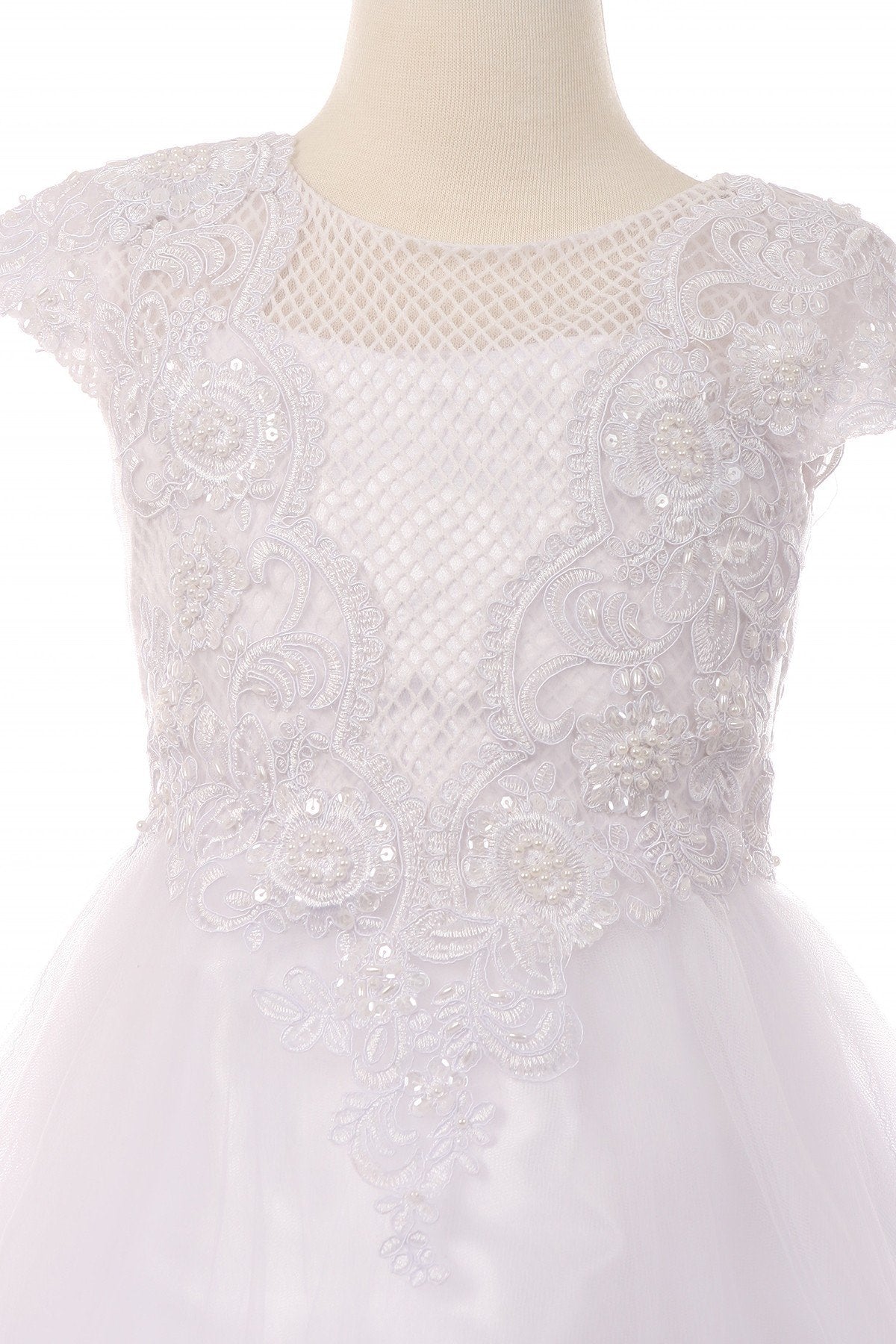 Lace Soft Tulle Girl Communion by Cinderella Couture USA AS2909