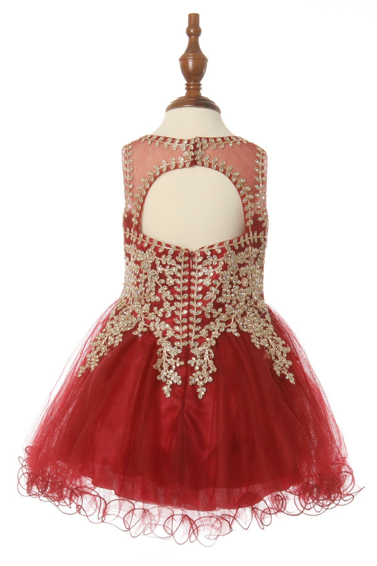 Lace Rhinestone Tulle Girl Baby Dress by Cinderella Couture USA 5017B