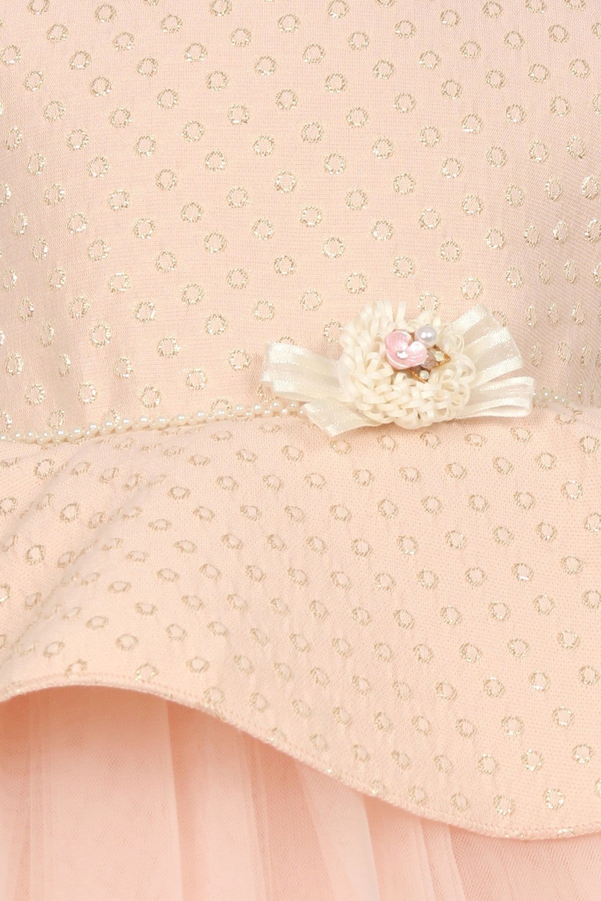 Jaquard Tulle Baby Dress by Cinderella Couture USA 9115B