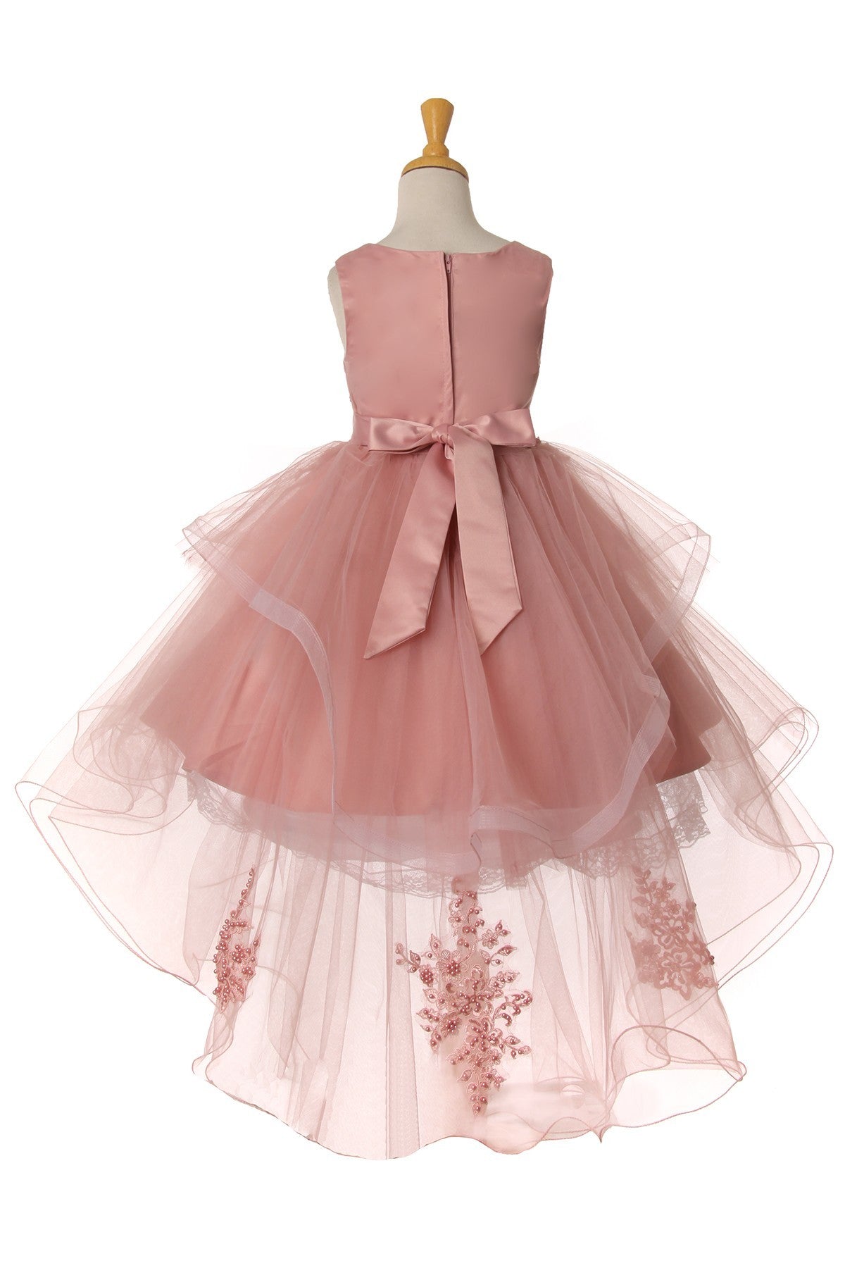 Sequin Pearl Beaded Tulle Party Dress by Cinderella Couture USA 9120