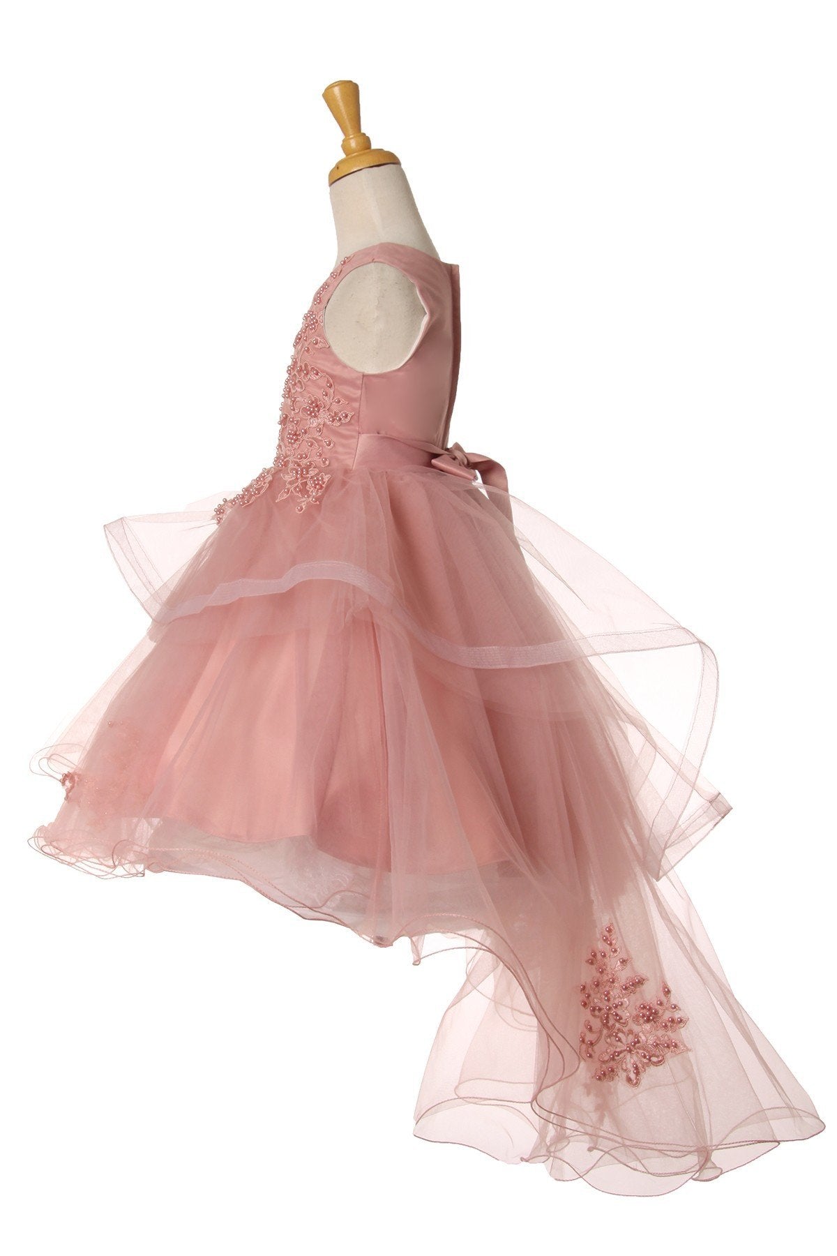 Sequin Pearl Beaded Tulle Party Dress by Cinderella Couture USA 9120
