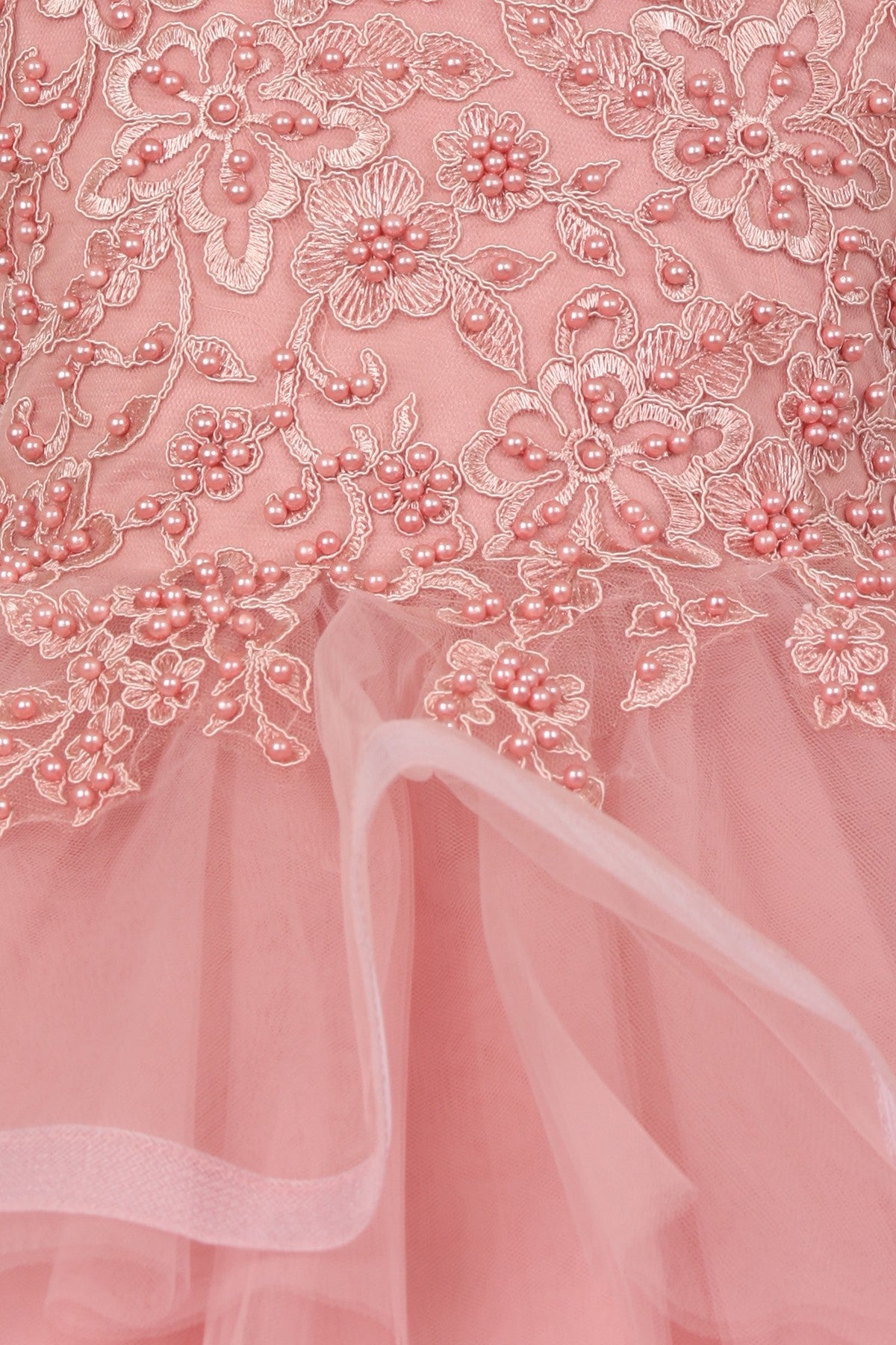 Sequin Pearl Beaded Tulle Party Dress by Cinderella Couture USA 9120