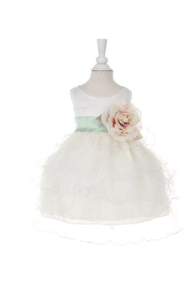 Ruffle Tulle Baby Dress by Cinderella Couture USA AS1160B