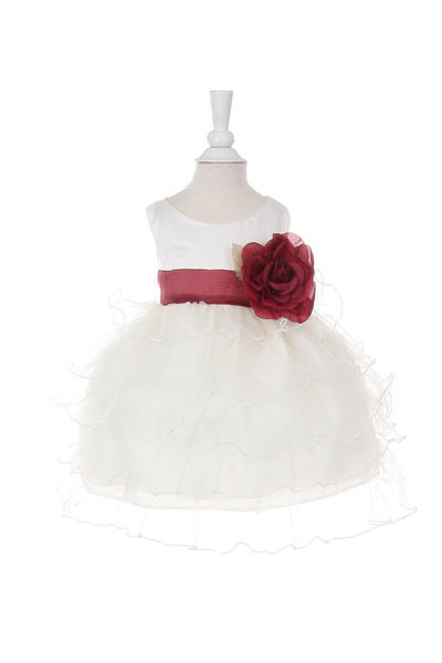 Ruffle Tulle Baby Dress by Cinderella Couture USA AS1160B