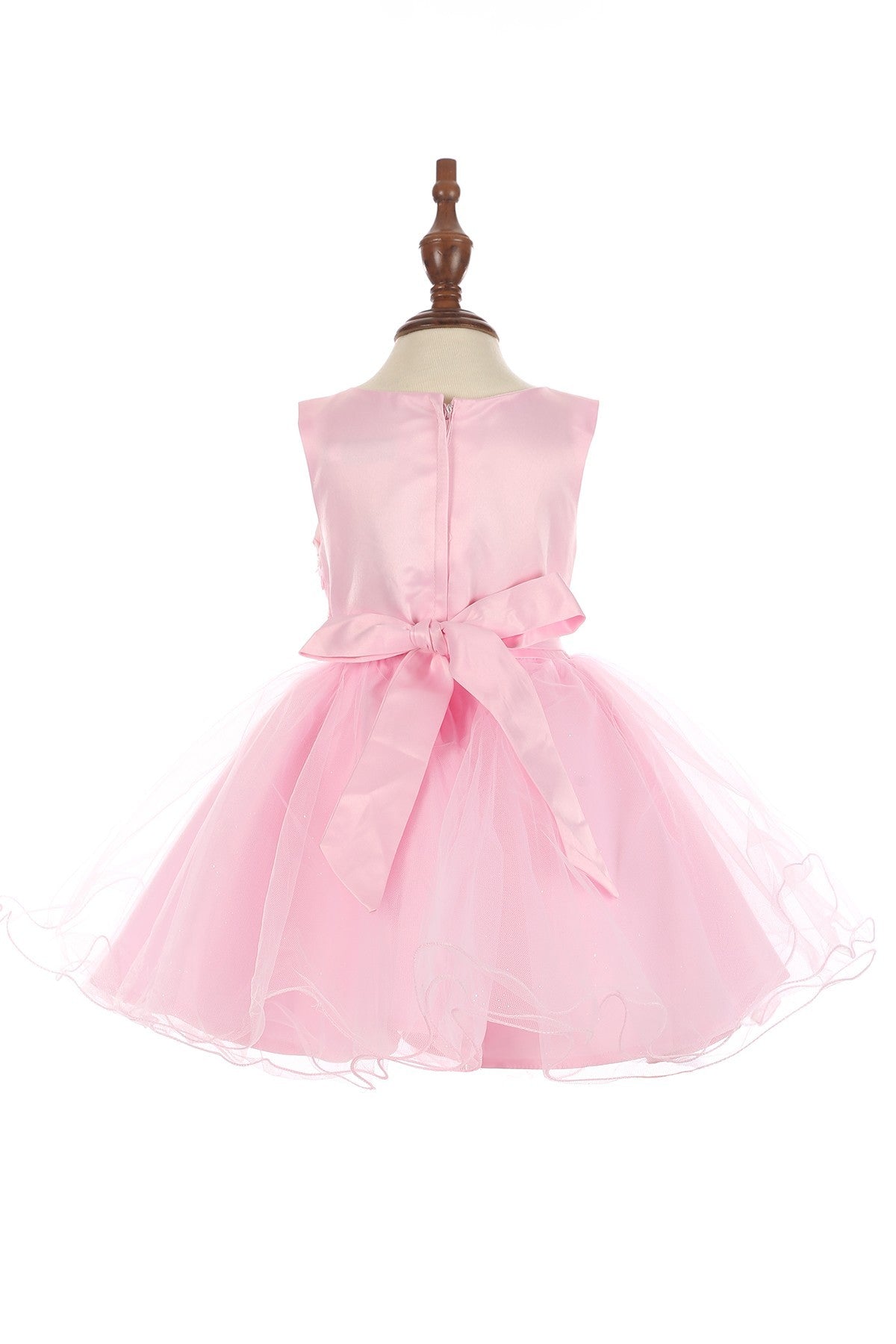 Floral Lace Tulle Girl Baby Dress by Cinderella Couture USA 9125B