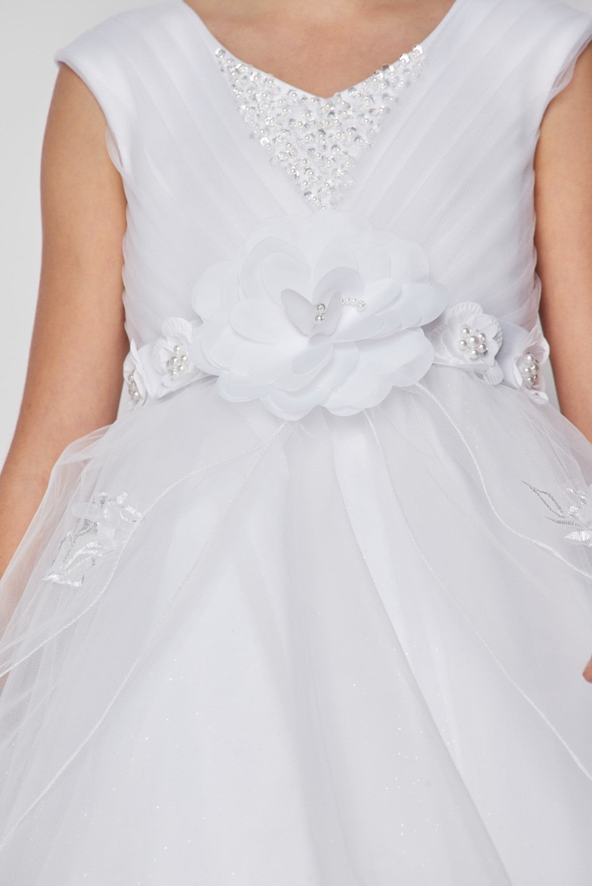 Satin Tulle Communion by Cinderella Couture USA AS2907