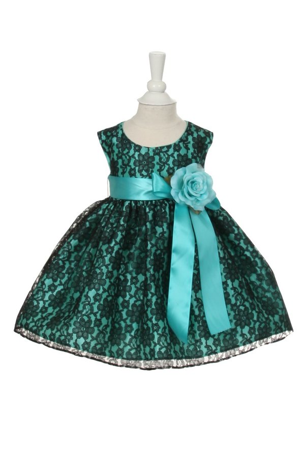 Lace Raschel Baby Dress by Cinderella Couture USA AS1132B