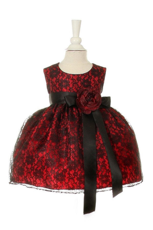 Lace Raschel Baby Dress by Cinderella Couture USA AS1132B