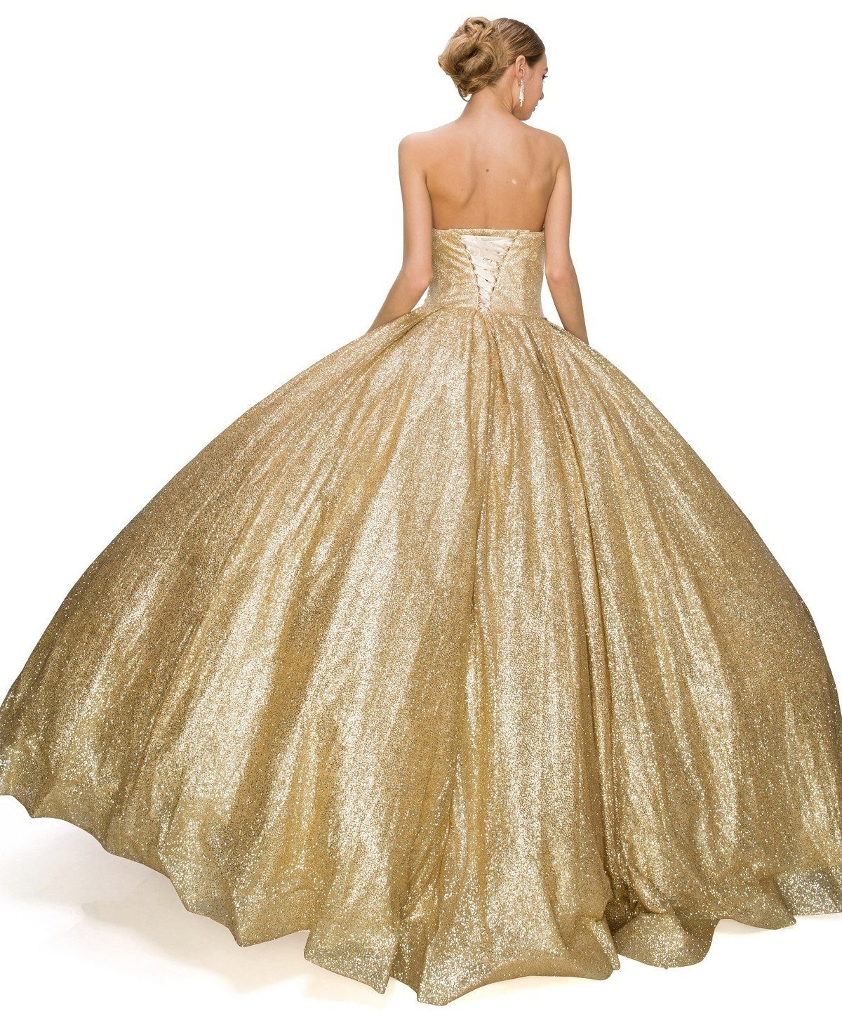 Cinderella Couture USA AS8010J-CH Shiny Quinceanera Dress