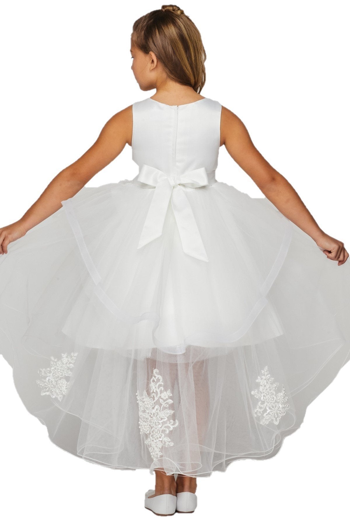 Sequin Pearl Beaded Tulle Party Dress by Cinderella Couture USA 9120
