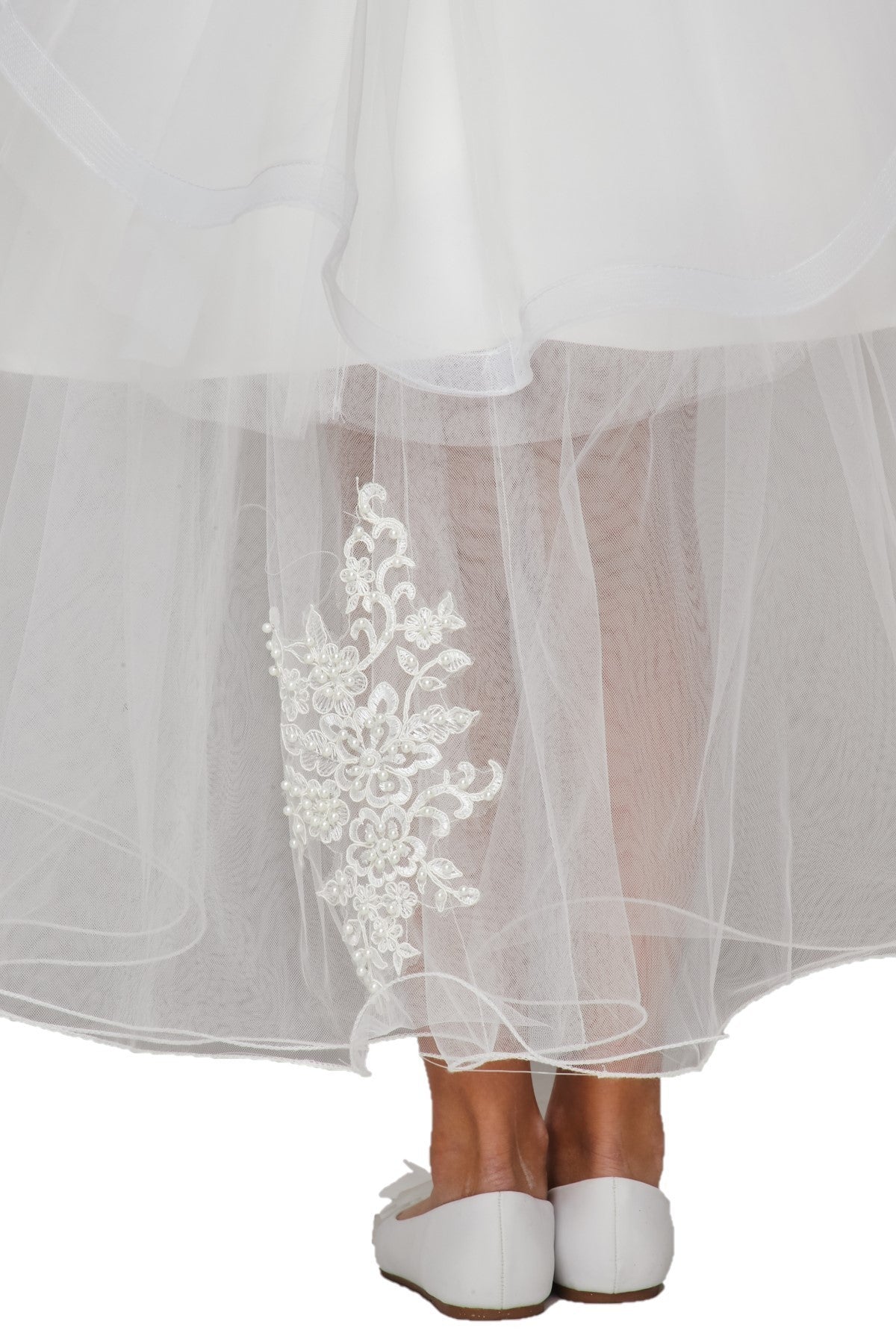 Sequin Pearl Beaded Tulle Party Dress by Cinderella Couture USA 9120