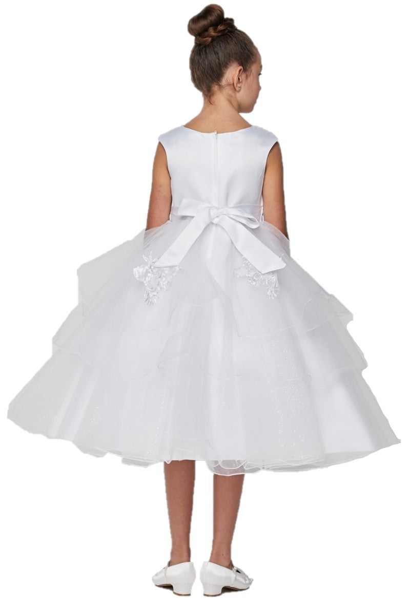 Satin Tulle Communion by Cinderella Couture USA AS2907
