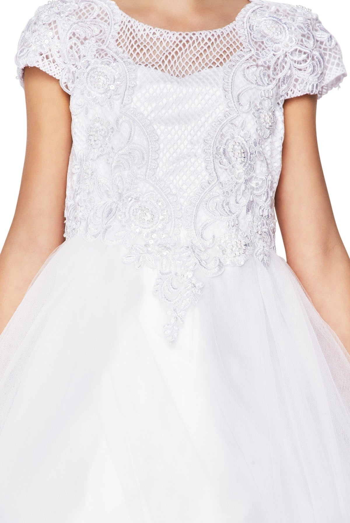 Lace Soft Tulle Girl Communion by Cinderella Couture USA AS2909