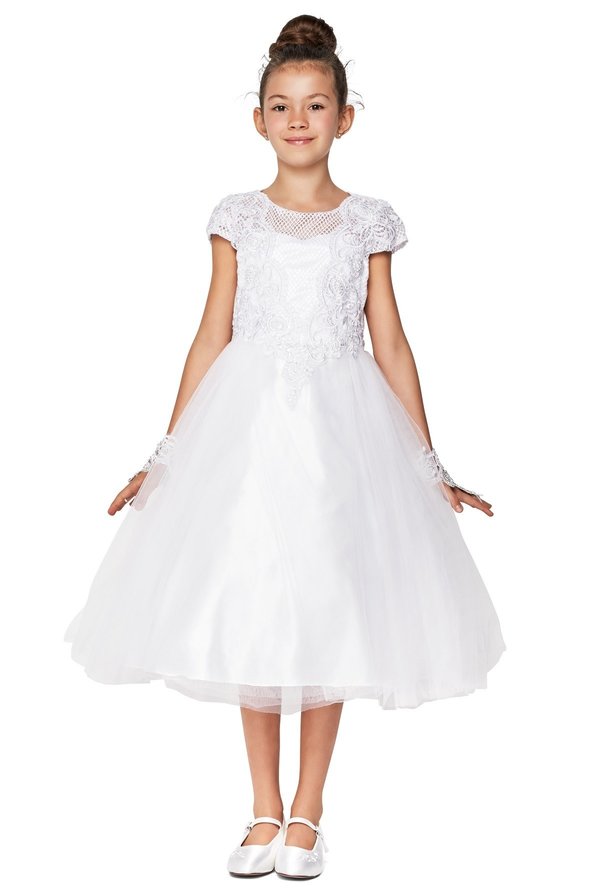 Lace Soft Tulle Girl Communion by Cinderella Couture USA AS2909
