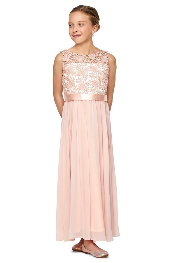 Lace Chiffon Girl Party Dress by Cinderella Couture USA 5006